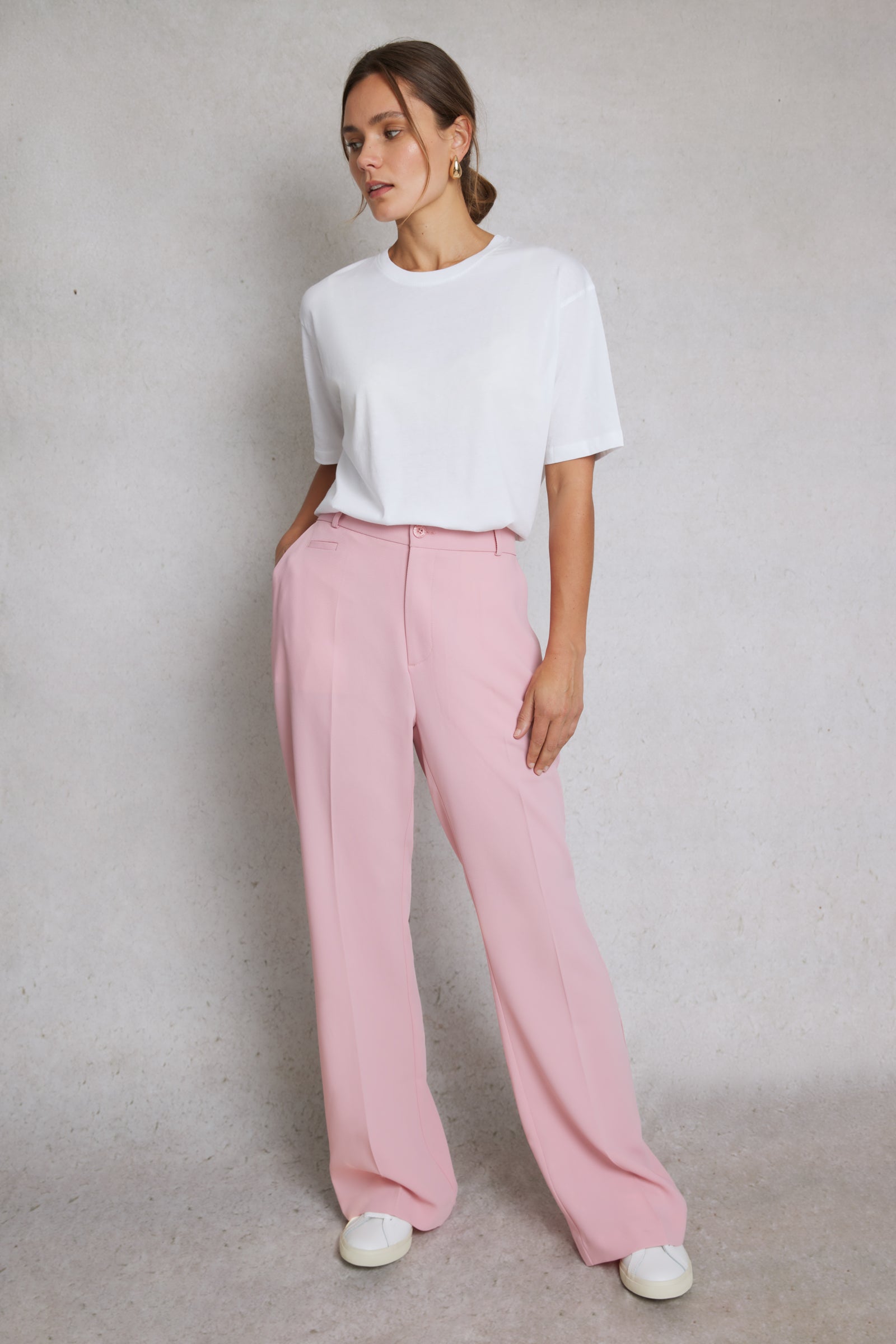 Tailored Trousers Pink