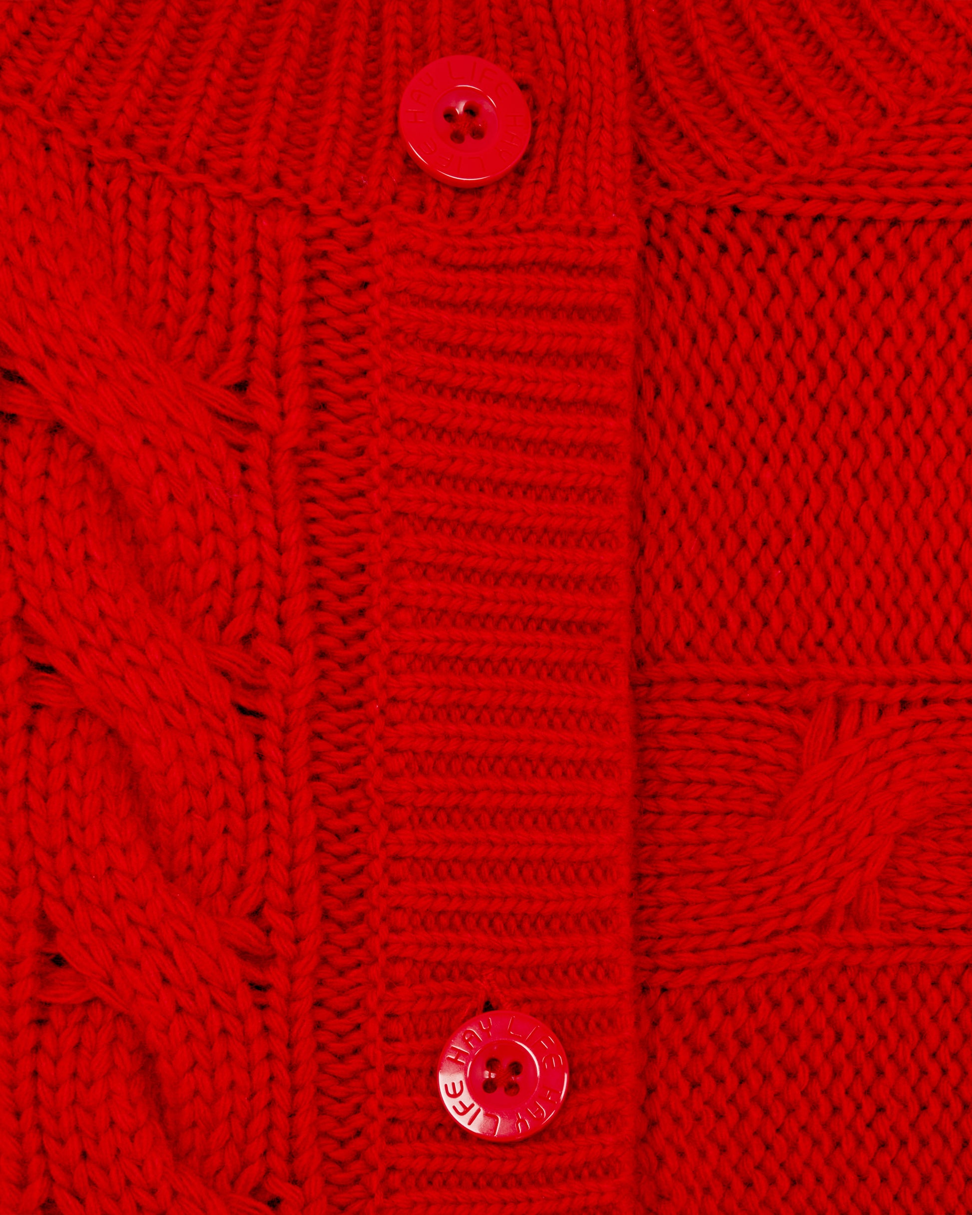 Pace Button Vest Cherry Red