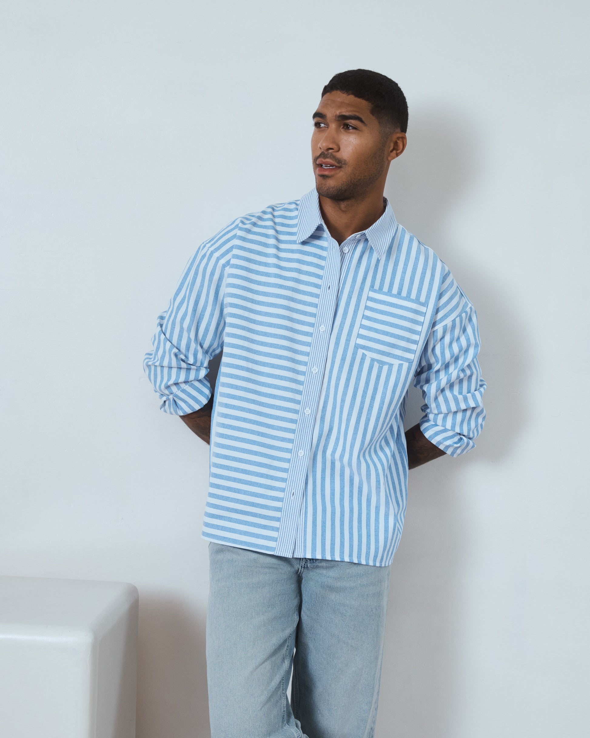 Bailey Multi Stripe Oversized Shirt