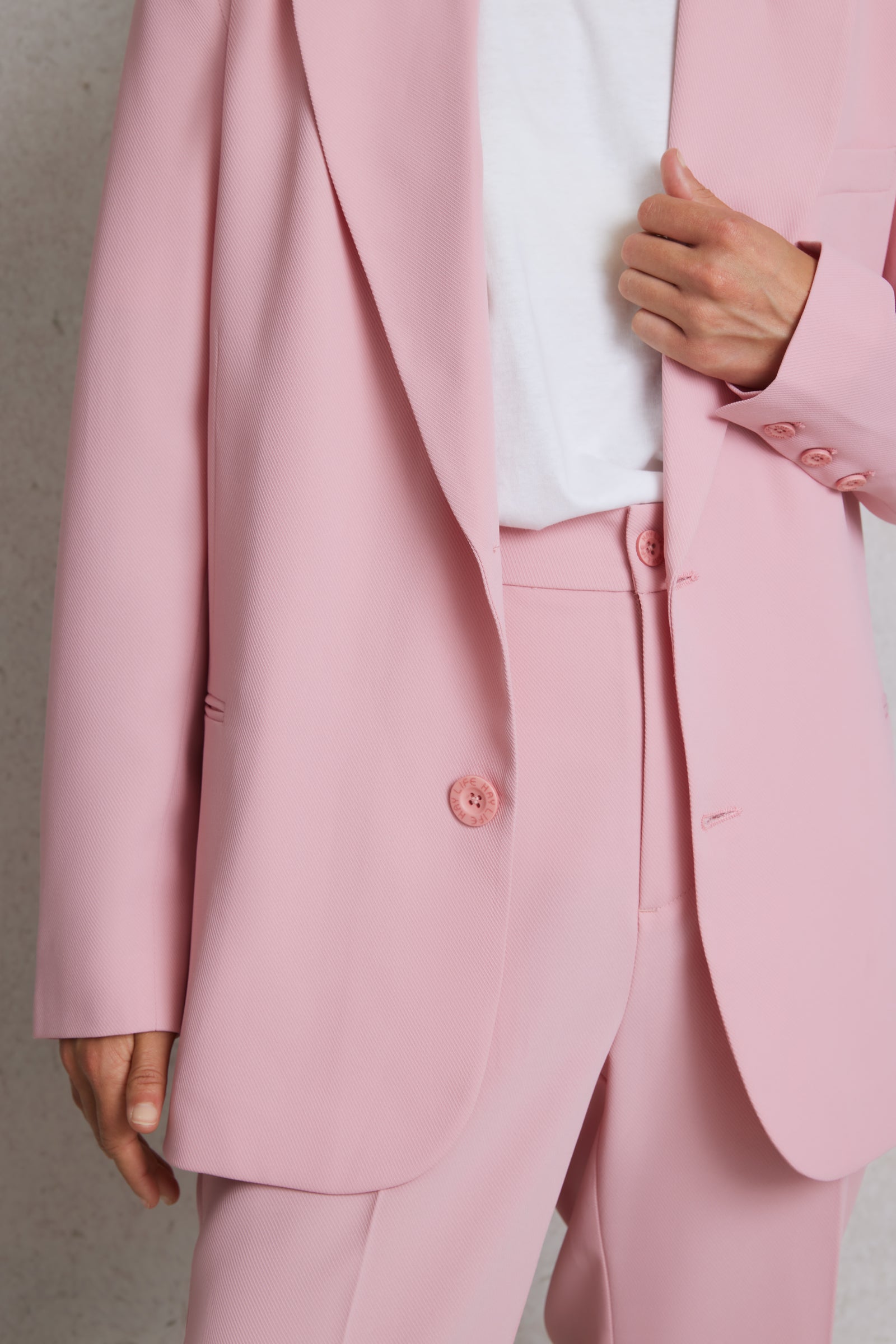 Tailored Suit Jacket Pink