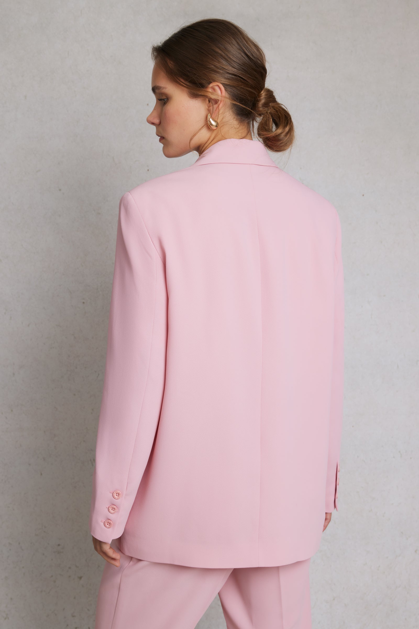 Tailored Suit Jacket Pink