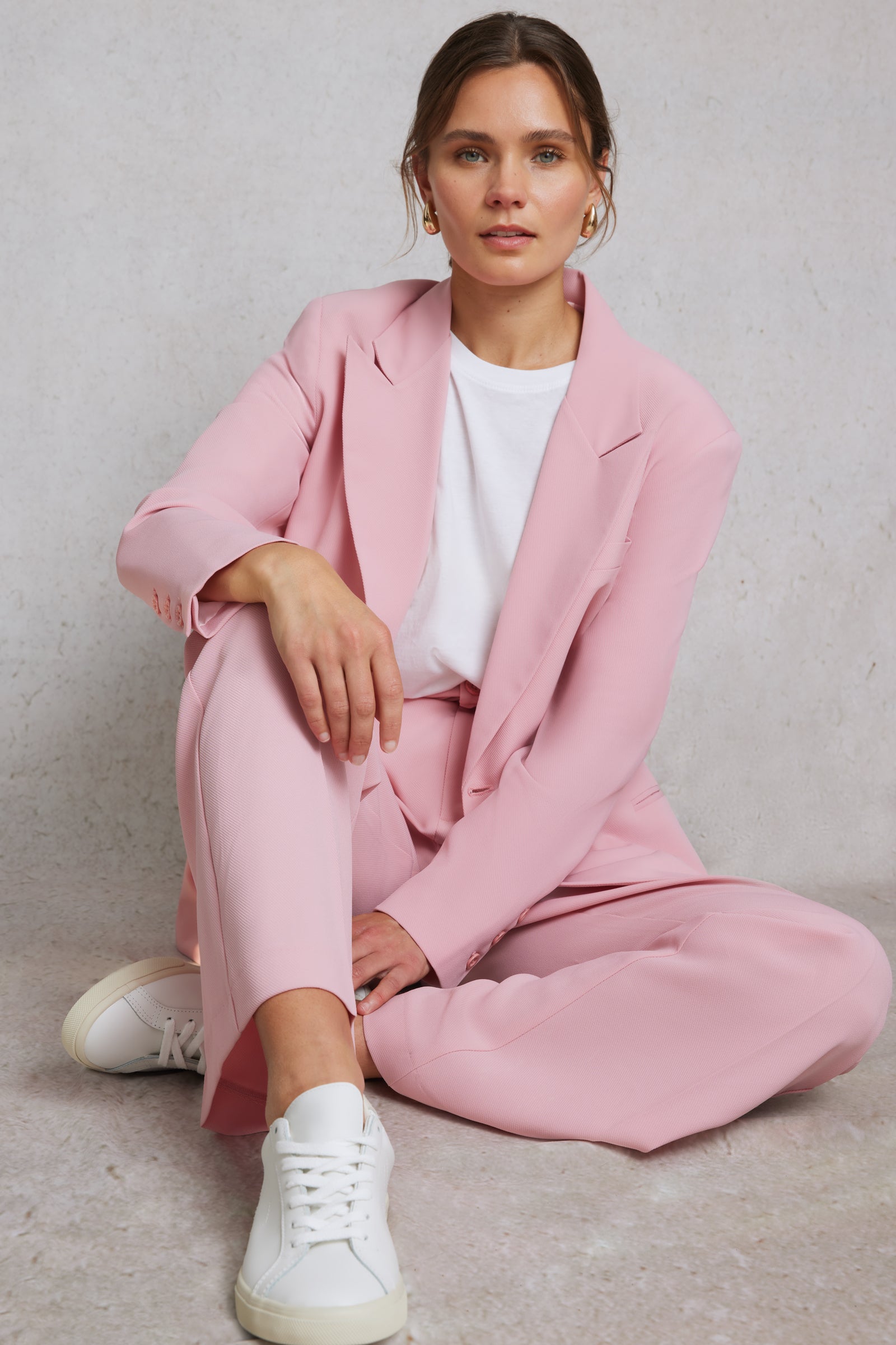 Tailored Suit Jacket Pink