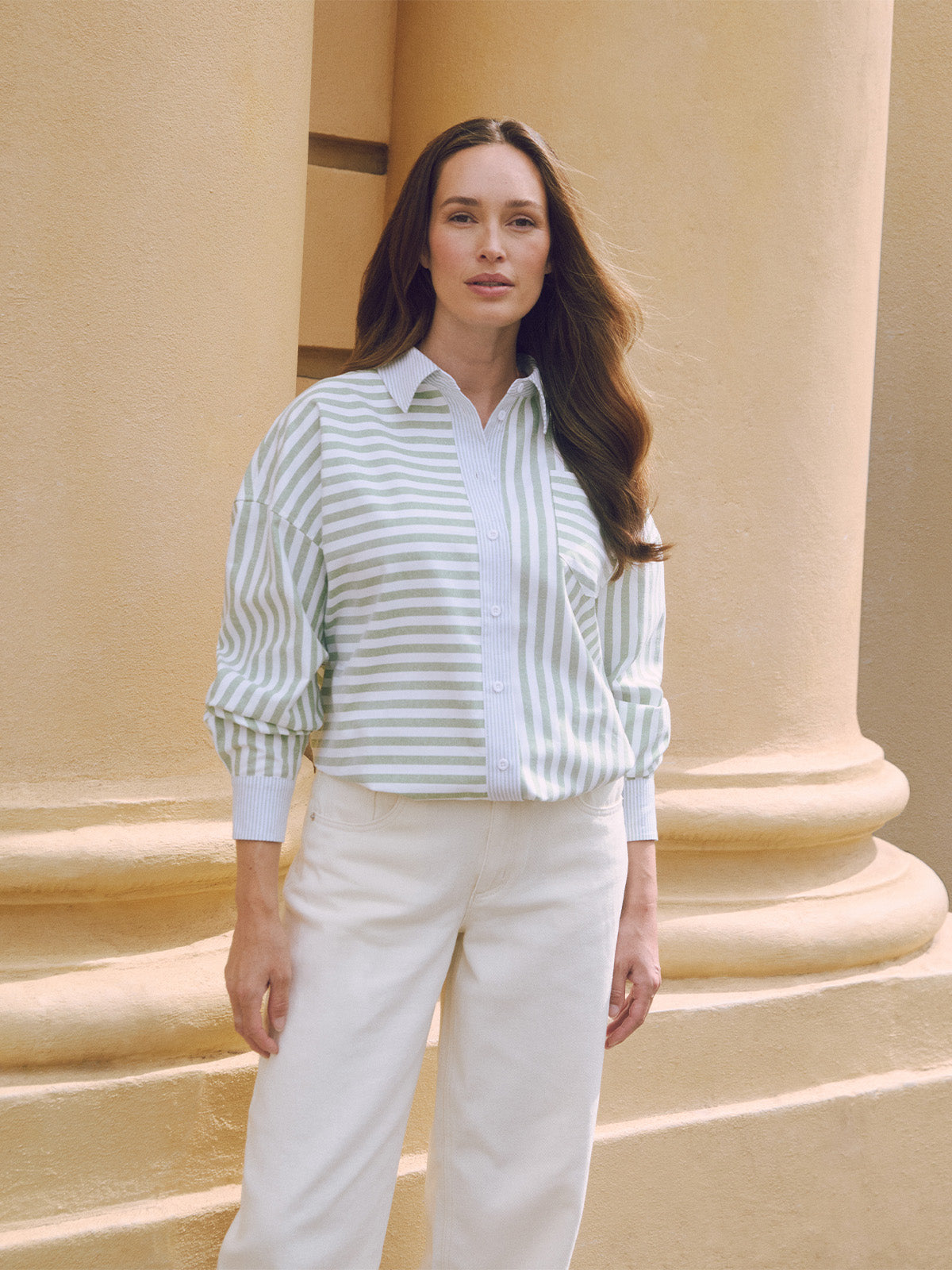 Bailey Multi Stripe Oversized Shirt