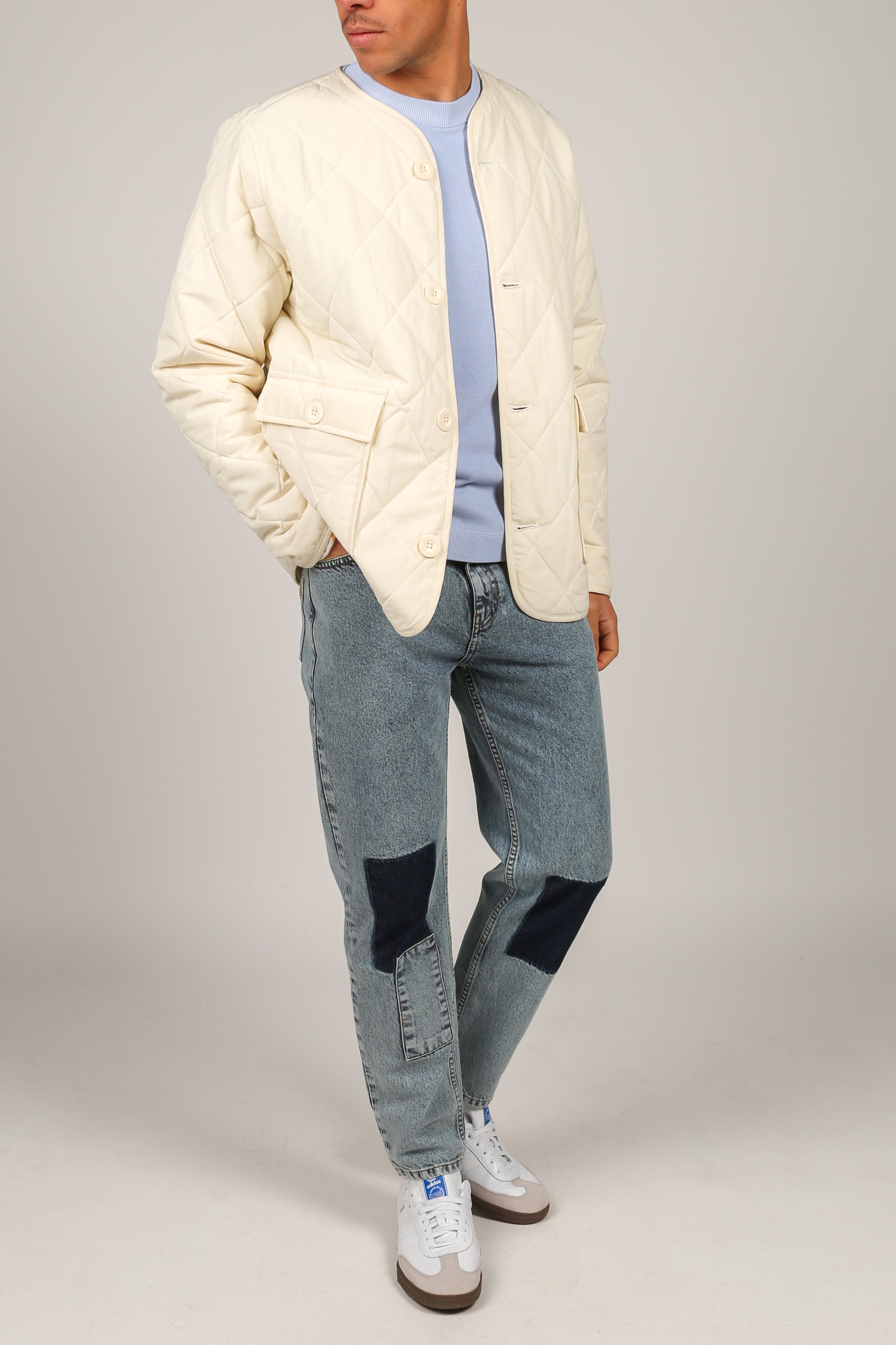 Quilted Jacket Off White