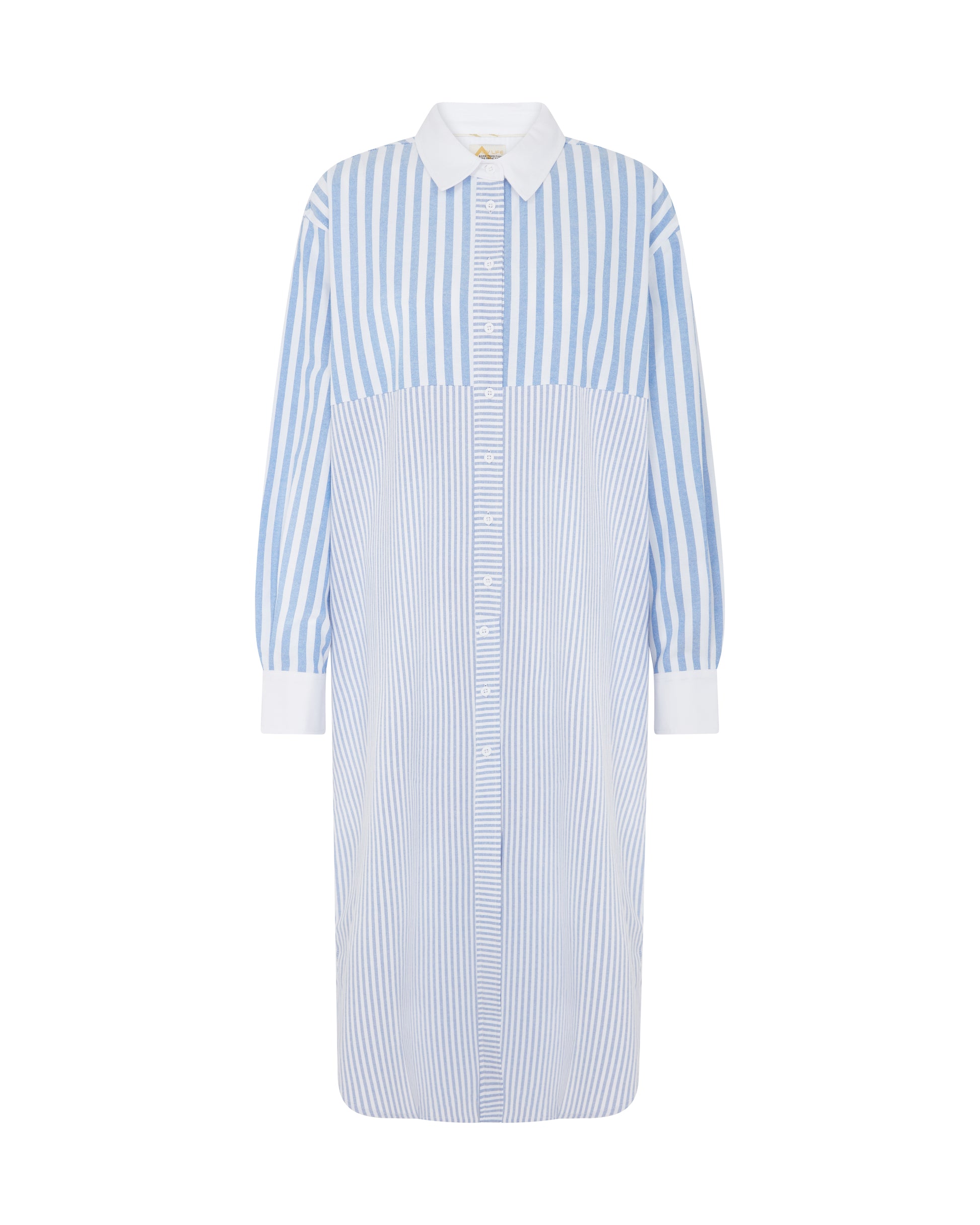 Reed Mixed Stripe Shirt Dress