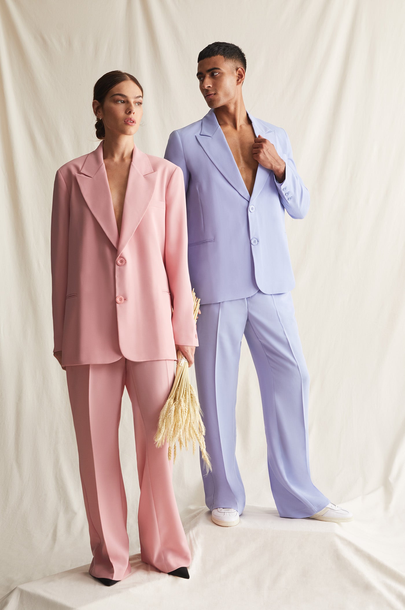 Tailored Suit Jacket Pink