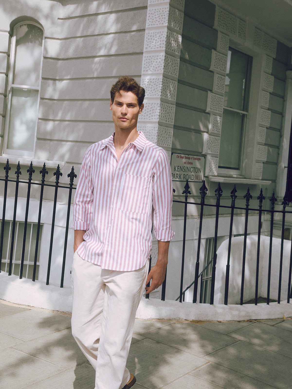 Yapp Stripe Shirt Cherry Red / White